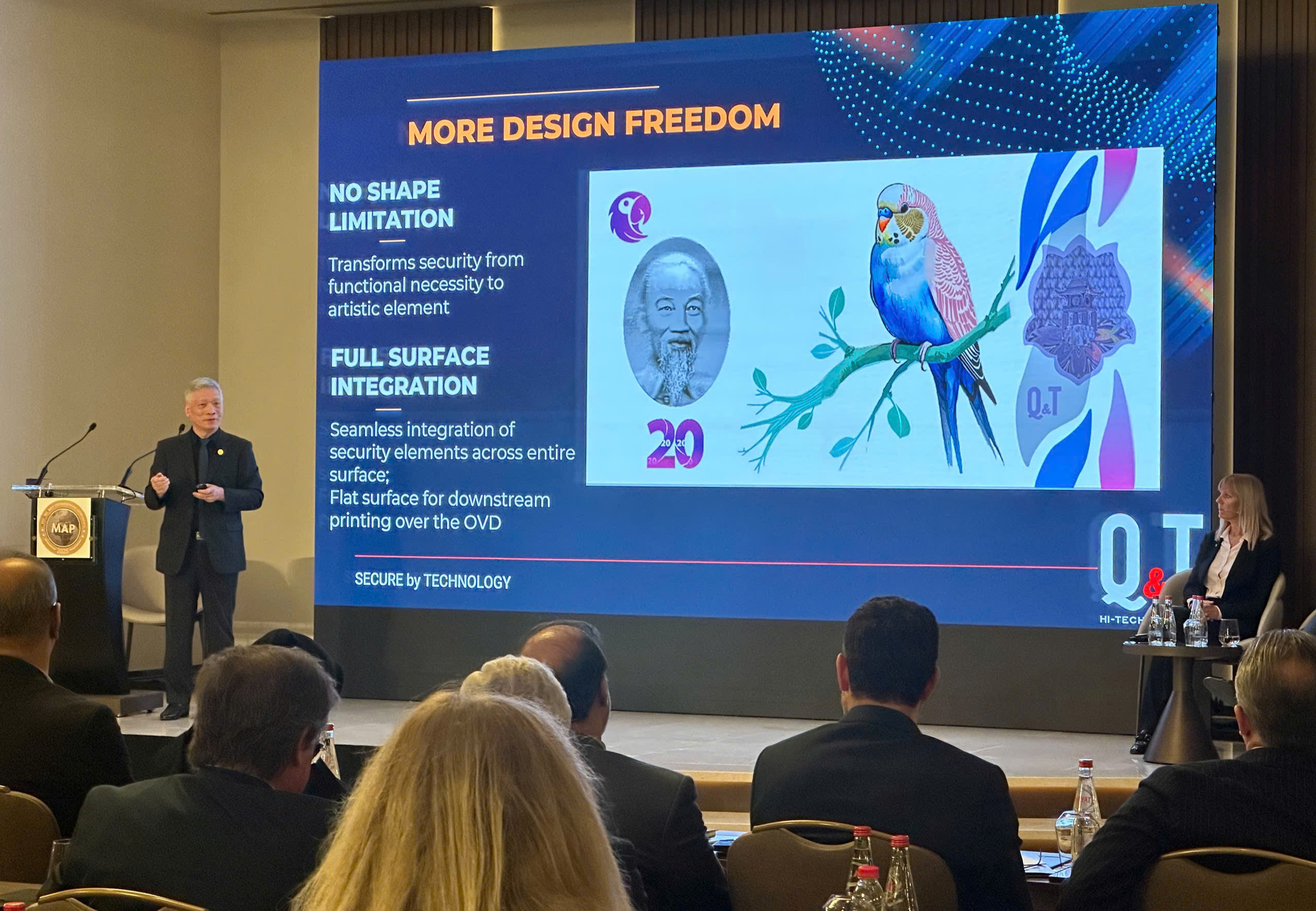 Q&T Presents Embedded-Security Polymer Technology at Mint & Print Conference 2025